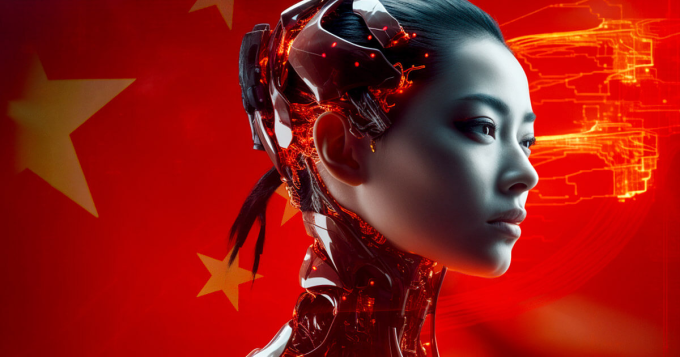 Minh họa robot hình người tích hợp AI của Trung Quốc. Ảnh: CryptoSlate